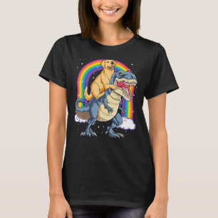 Camiseta Ouro Retriever Anel Dinossaur Rex Boys Rainbow