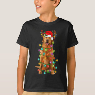 Camiseta Ouro Retriever Árvore de Natal Luz Pajama