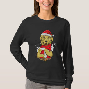 Camiseta Ouro Retriever Cachorro Papais noeis Eu Amo Mamãe 