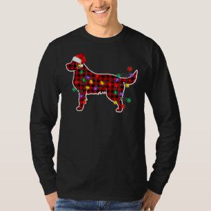 Camiseta Ouro Retriever Cog Santa Hat