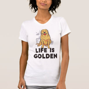 Camiseta Ouro Retriever Dog - A Vida É Ouro