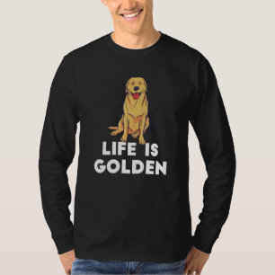 Camiseta Ouro Retriever Dog - A Vida É Ouro