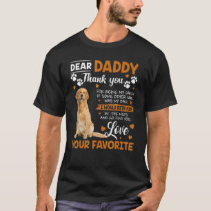 Camiseta Ouro Retriever Dog Caro Pai Obrigado Por Ter