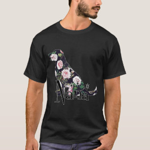Camiseta Ouro Retriever Floral Nana Dog No Natal