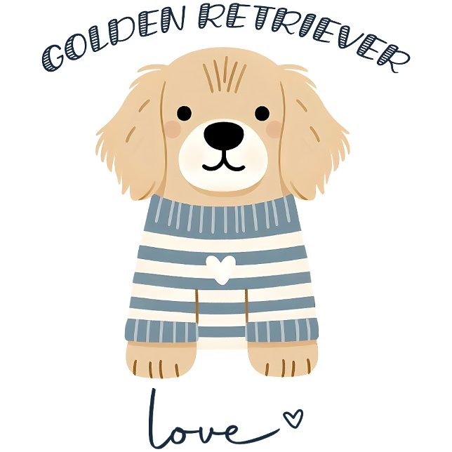 Camiseta Ouro Retriever Love (Criador carregado)