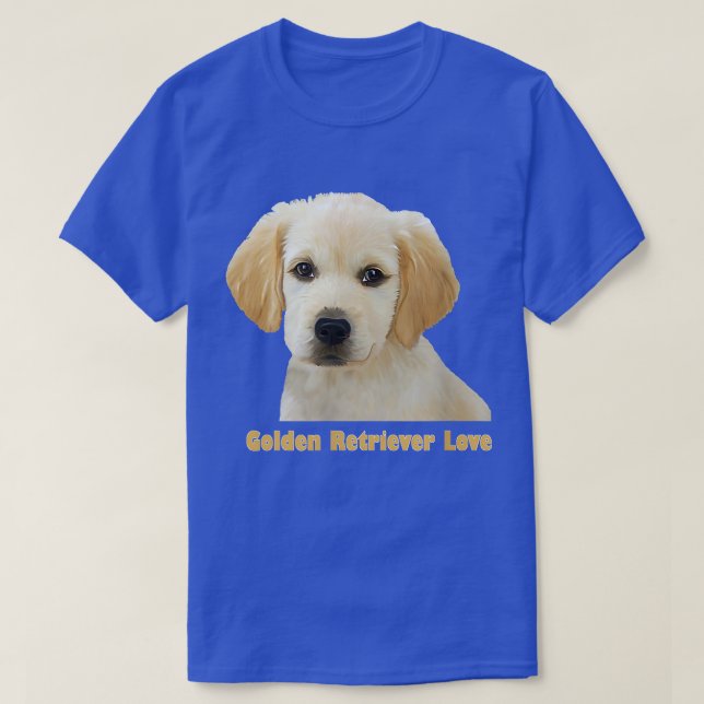 Camiseta Ouro Retriever Love Puppy Favorito  (Frente do Design)