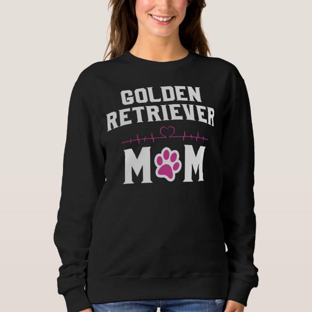 Camiseta Ouro Retriever Mãe - Cabeça De Coração (Frente)