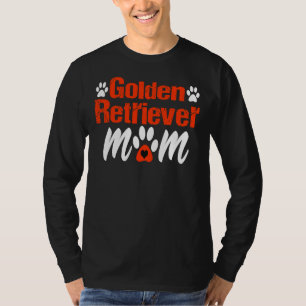 Camiseta Ouro Retriever Mãe Dia Mãe Cama Mãe