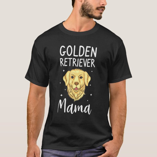 Camiseta Ouro Retriever Mama Animal og (Frente)