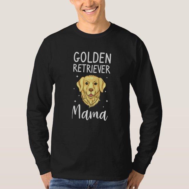 Camiseta Ouro Retriever Mama Animal og (Frente)