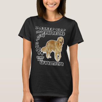 Camiseta Ouro Retriever Mamãe Pai Figurino Bonito