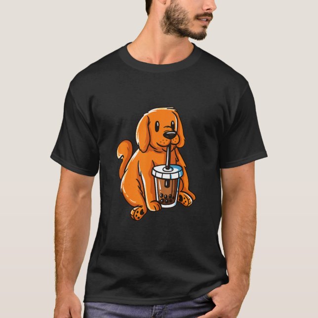 Camiseta Ouro Retriever Milk Tea (Frente)