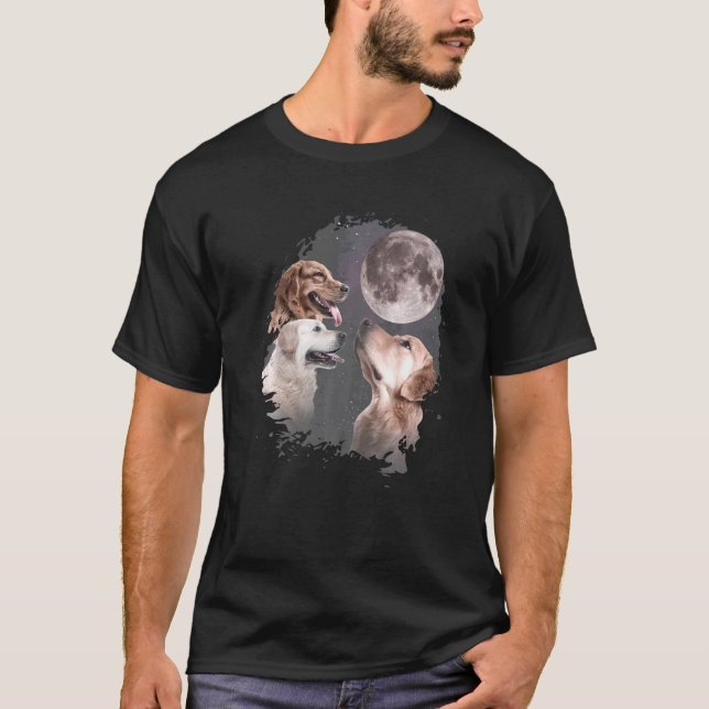Camiseta Ouro Retriever Moon Wolf (Frente)