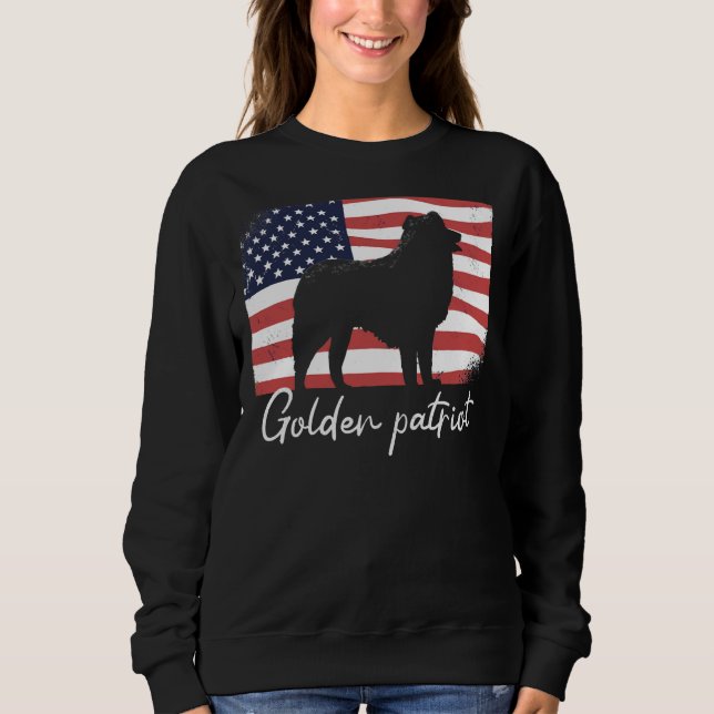 Camiseta Ouro Retriever Ouro No Patriot Ameri (Frente)