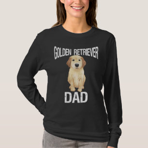 Camiseta Ouro Retriever Pai Engraçado Pai Dia Fofo Família