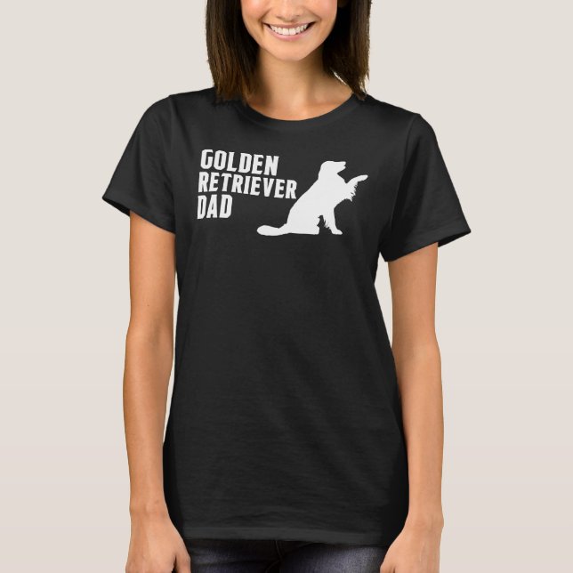 Camiseta Ouro Retriever Pai Silhouter (Frente)