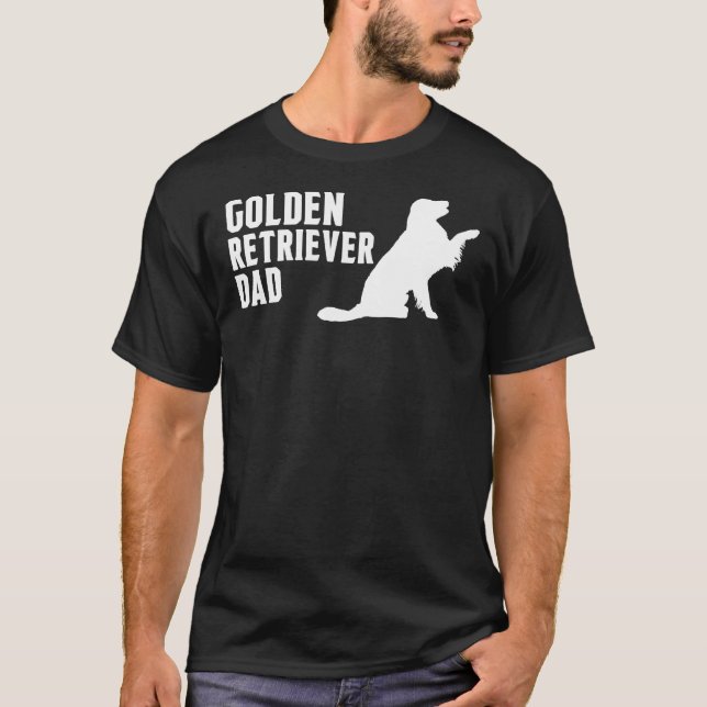 Camiseta Ouro Retriever Pai Silhouter (Frente)