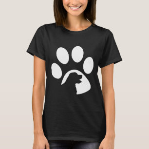 Camiseta Ouro Retriever Paw Silhouter