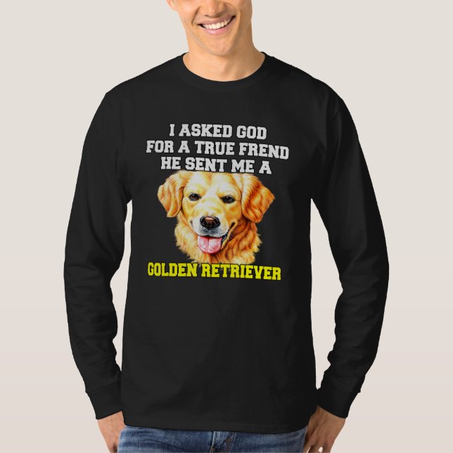 Camiseta Ouro Retriever Proprietário De Cachorro Que Pedi P (Frente)