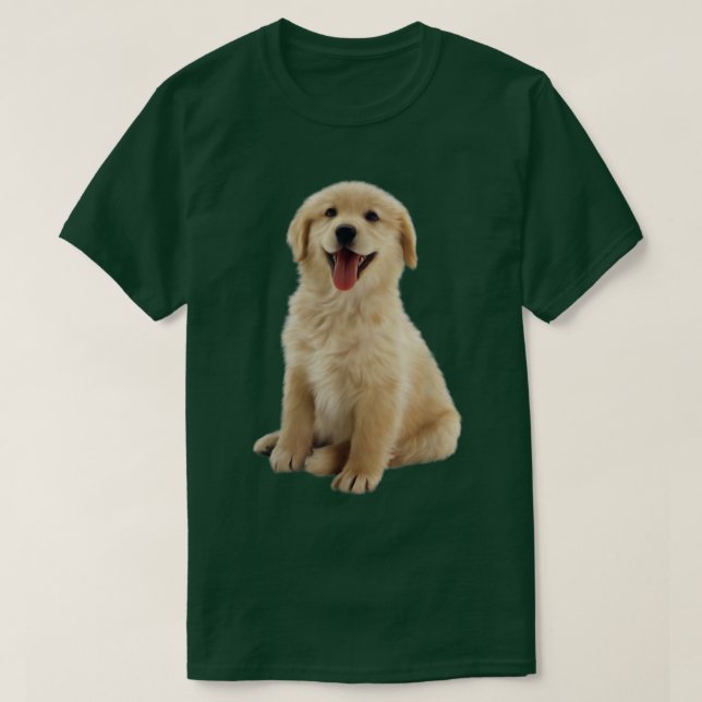 Camiseta Ouro Retriever Puppy  (Frente do Design)