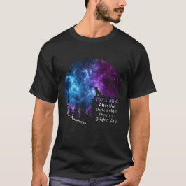 Camiseta Ouro Retriever Suicídio Sensibilização para a perm
