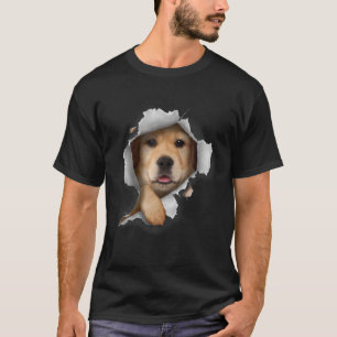 Camiseta Ouro Retriever T, Ouro Cão, Cão T, Cão