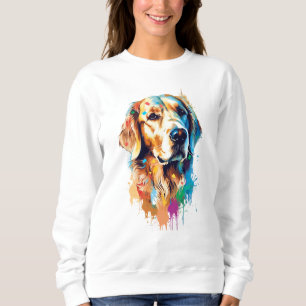 Camiseta Ouro Retriever Vibrante e Colorido
