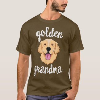 Camiseta Ouro Retriever Vovó Mulheres Mãe Proprietária De C