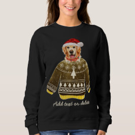 Camiseta Ouro Retriever Xmas Feio Cachorro de Natal Mãe