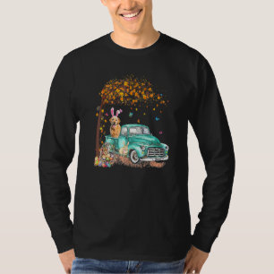 Camiseta Ouro Retrievers Amor Monny Truck Hunt Ovos Árvore