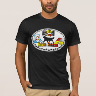 Camiseta Ouro Roupa de presentes de ágilidade do