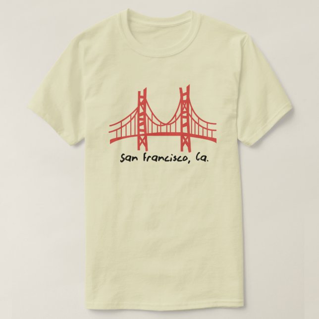 Camiseta OURO SAN FRANCISCO - PONTE T=Camisa (Frente do Design)