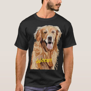 Camiseta Ouro Sonhador de Cães Bonitos