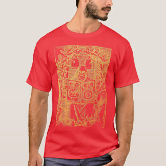 Camiseta Ouro Vintage Hermes Trismegistus Alchemy Illustr
