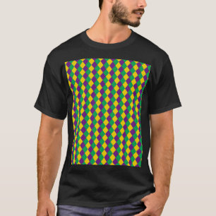 Camiseta Ouros Mardi Gras: Padrão Festivo Vibrante
