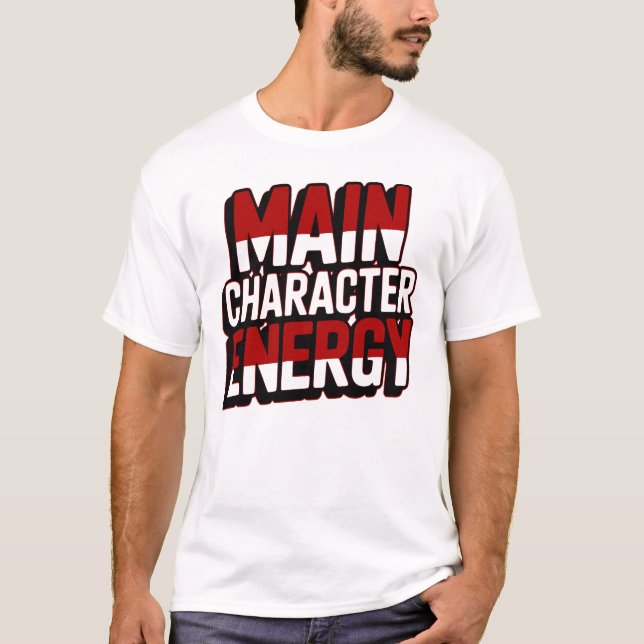 Camiseta Ousada de Design de Cultura Pop com Energ (Frente)