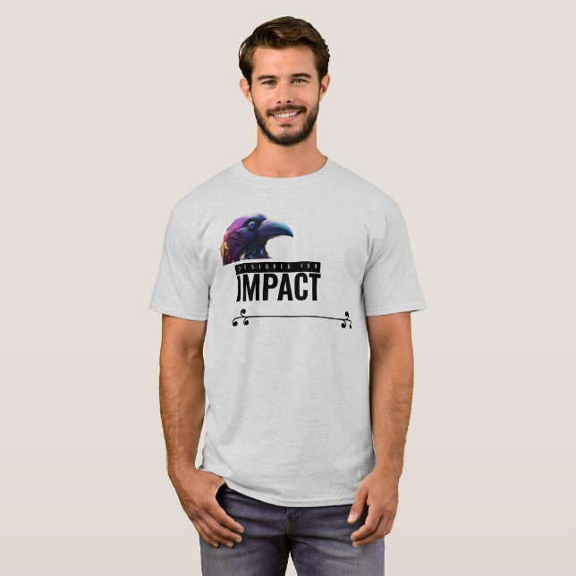 Camiseta Ousada do Corvo “Prepare-se para o Impact (Frente Completa)