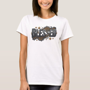 Camiseta Ousada Expressão Artística 2D ABENÇOADA