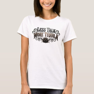 Camiseta Ousada Rosa MENOS FALA MAIS TEQUILA Sloga