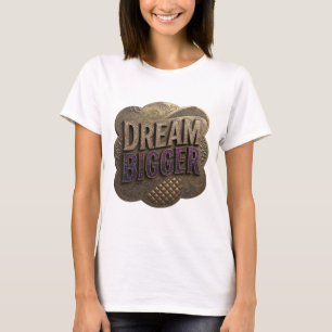 Camiseta Ousada Roxa SONHE MAIS Slogan