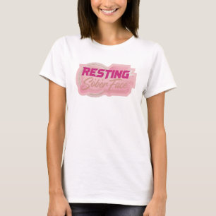 Camiseta Ousado & Bela Estilo de Rosto Sério