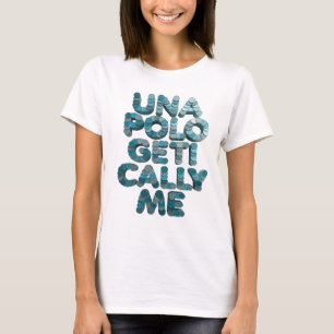 Camiseta Ousado Design Azul Witty EU SEM DESculPAS
