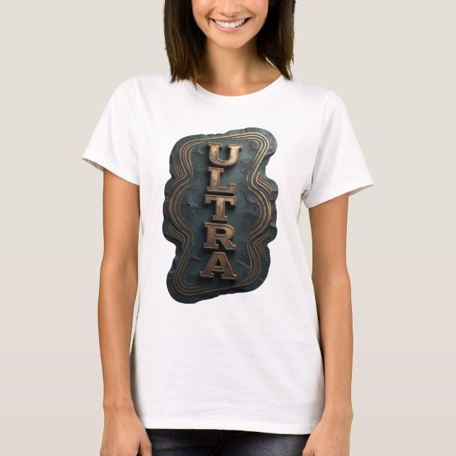 Camiseta Ousado Design ULTRA Ousado em Gold (Frente)