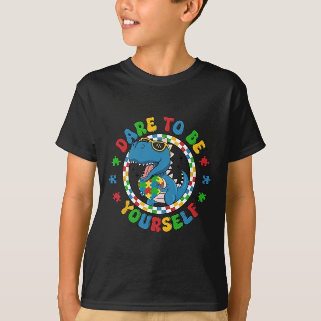 Camiseta Ouse Ser Você Mesmo Conscientização do Au (Frente)