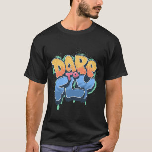 Camiseta Ouse Voar Graffiti Pôr do Sol Retro