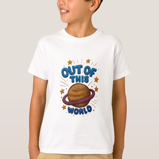 Camiseta Out of This World  Embroidery Style Tee (Frente)