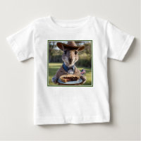"Outback Delight: Um Canguru come carne Aussie