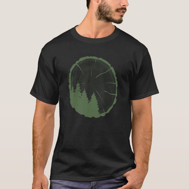 Camiseta Outdoor Fashion Style Dark Green Gorpcore (Frente)