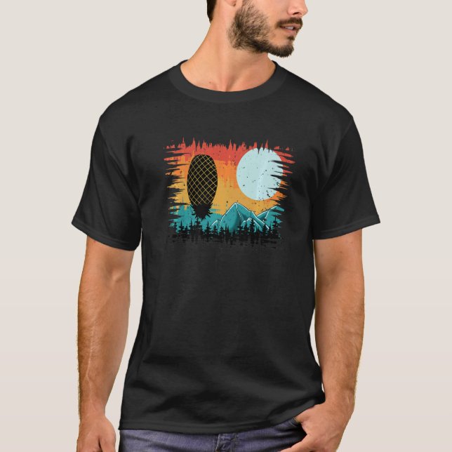 Camiseta Outdoor Swinger Hiking Camping Retro Upside Down P (Frente)