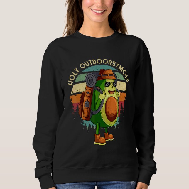 Camiseta Outdoorsy Avocado Hiking Holy Outdoorsymole Guacam (Frente)
